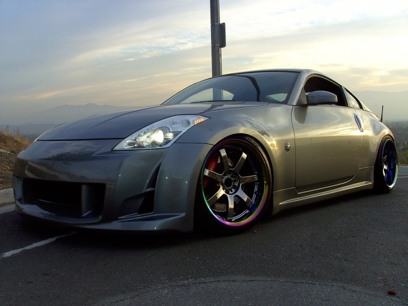 photo 7 Nissan 350Z custom wheels Rays Engineering Gram Lights 57S Pro 19x9.5, ET +10, tire size 235/35 R19. 19x10.0 ET-15 