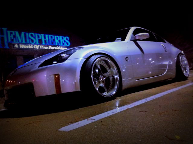 photo 3 Nissan 350Z custom wheels WORK EQUIPS 18x11.0, ET 0, tire size 235/40 R18. 18x12.0 ET0 265/40 R18
