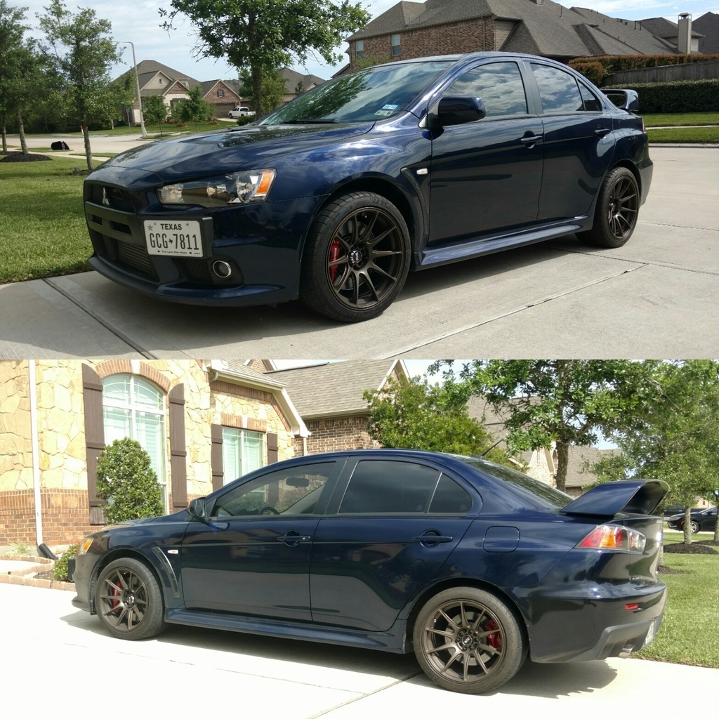 photo 1 Mitsubishi Lancer Evolution custom wheels XXR 527 18x9.5, ET +20, tire size 265/35 R18. x ET