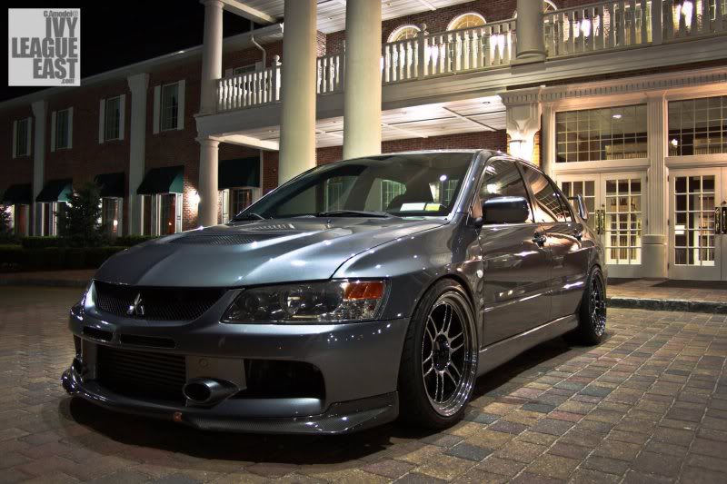 photo 1 Mitsubishi Lancer Evolution custom wheels Enkei RPF1 18x9.5, ET +15, tire size 245/35 R18. x ET