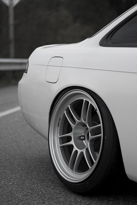 photo 2 Nissan S14 custom wheels Enkei Rpf1 17x9.5, ET +18, tire size 215/40 R17. 18x10.5 ET+15 235/40 R18