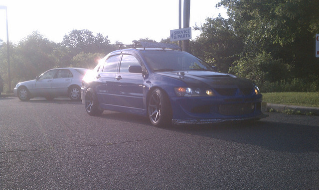 photo 4 Mitsubishi Lancer Evolution custom wheels MB Battle 17x9.5, ET +15, tire size 235/45 R17. x ET