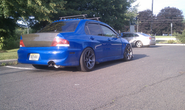 photo 5 Mitsubishi Lancer Evolution custom wheels MB Battle 17x9.5, ET +15, tire size 235/45 R17. x ET