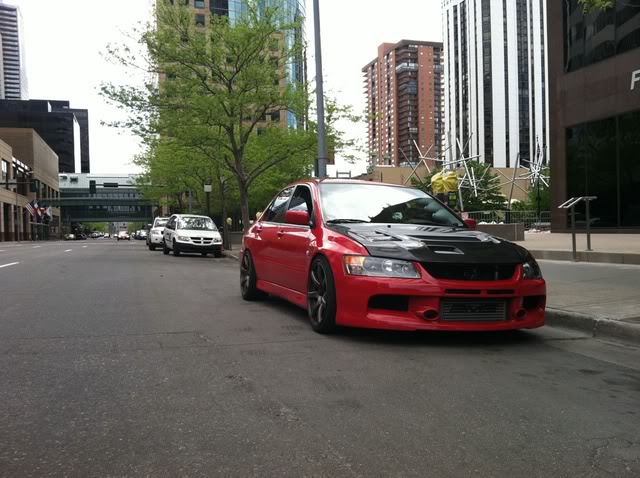 photo 1 Mitsubishi Lancer Evolution custom wheels Work Emotion XT7 18x9.5, ET +20, tire size 245/35 R18. x ET