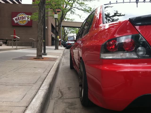 photo 2 Mitsubishi Lancer Evolution custom wheels Work Emotion XT7 18x9.5, ET +20, tire size 245/35 R18. x ET