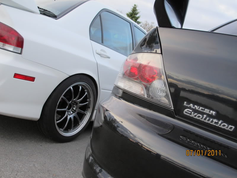 photo 2 Mitsubishi Lancer Evolution custom wheels Work 11R 18x9.5, ET +20, tire size X R18. x ET 