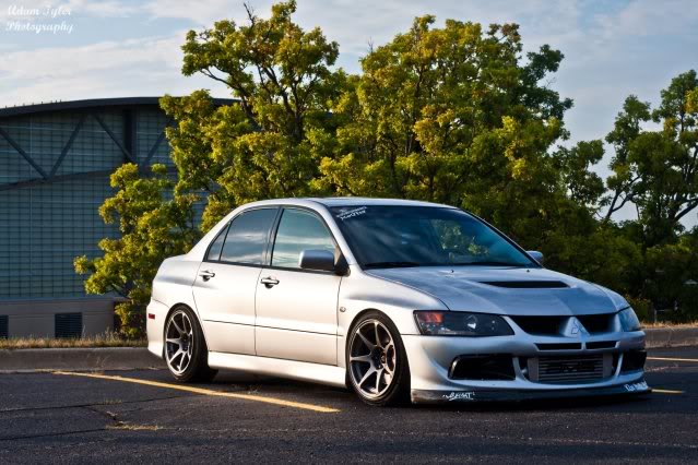 photo 1 Mitsubishi Lancer Evolution custom wheels MB Battle 17x9.5, ET +15, tire size 205/45 R17. x ET