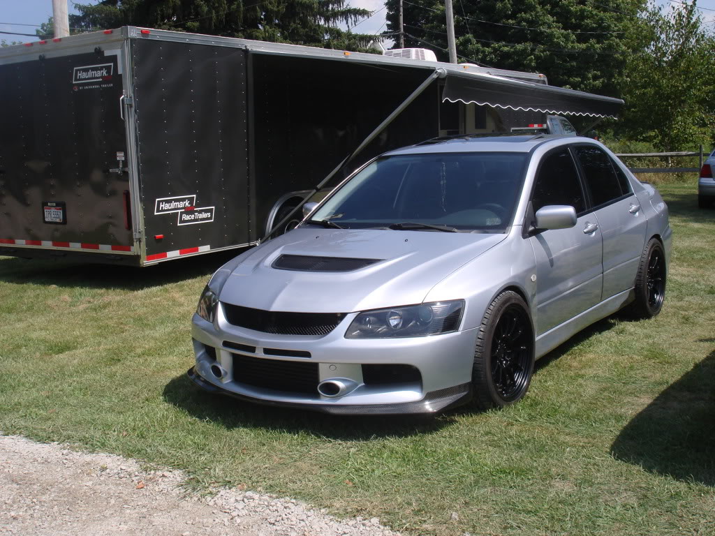 photo 1 Mitsubishi Lancer Evolution custom wheels Enkei NT03M 18x9.5, ET +27, tire size 265/35 R18. x ET