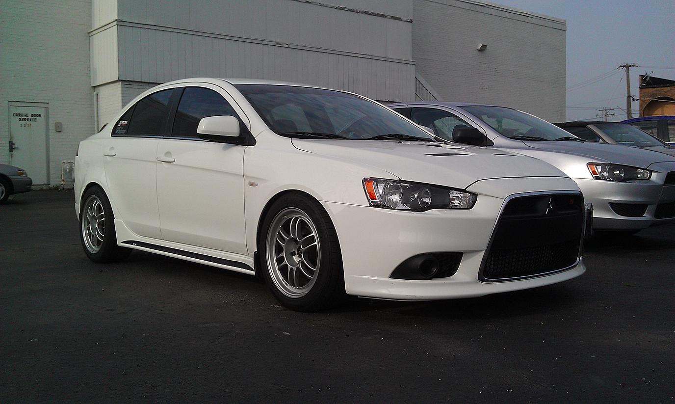 photo 4 Mitsubishi Lancer Evolution custom wheels Enkei RPF1 17x8.5, ET +30, tire size 245/45 R17. x ET