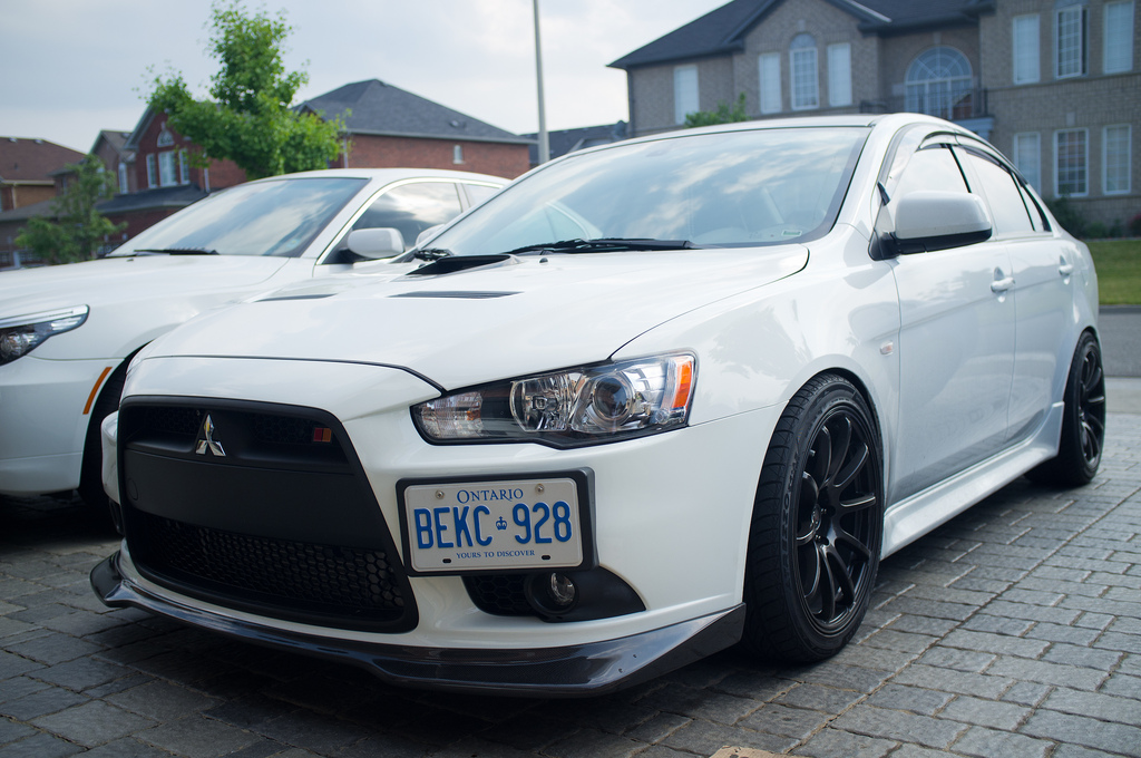 photo 1 Mitsubishi Lancer Evolution custom wheels Rota G-force 18x9.0, ET +30, tire size 245/40 R18. x ET
