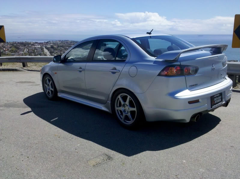 photo 2 Mitsubishi Lancer Evolution custom wheels Enkei OEM Evo VIII 17x8.0, ET +38, tire size 245/45 R17. x ET