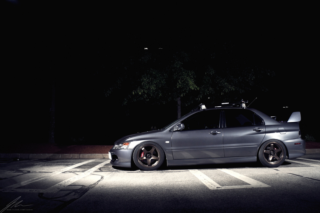 photo 1 Mitsubishi Lancer Evolution custom wheels   17x9.5, ET +30, tire size 255/40 R17. x ET 