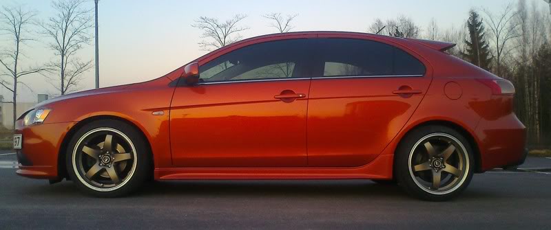 photo 2 Mitsubishi Lancer Sportback custom wheels Lenso PD1 18x9.5, ET +40, tire size 225/40 R18. x ET