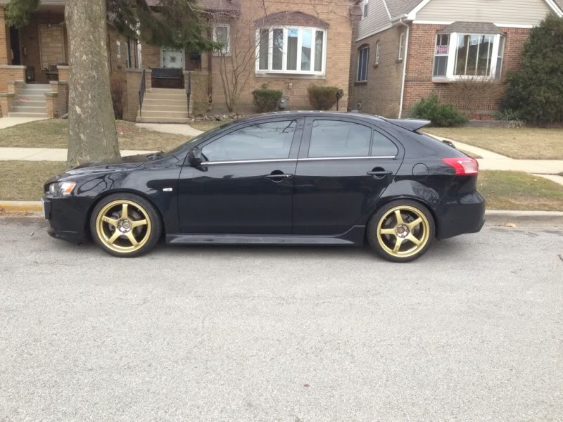 photo 1 Mitsubishi Lancer Sportback custom wheels Advan TCIII 18x8.5, ET +25, tire size 215/45 R18. x ET