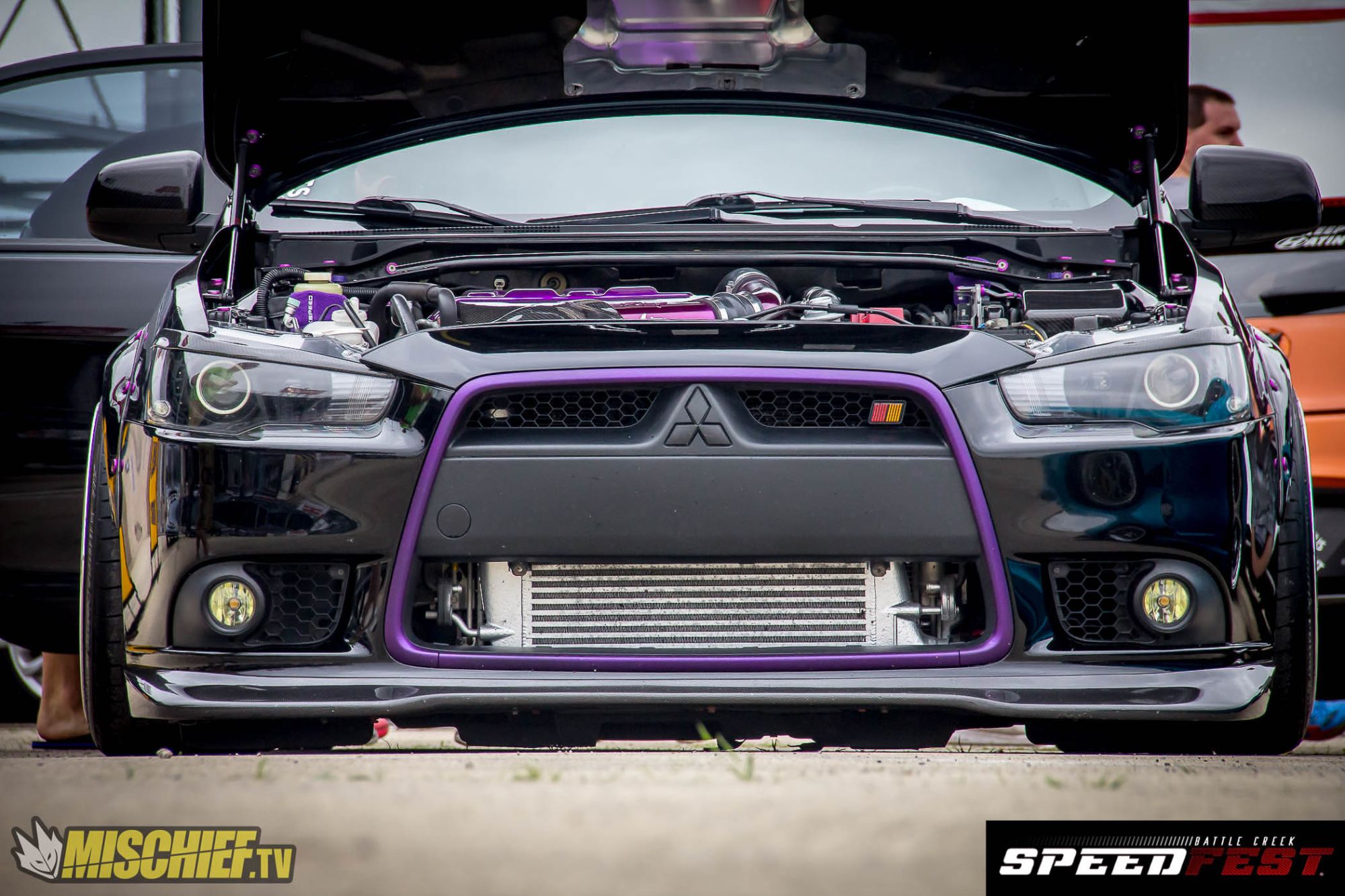 photo 3 Mitsubishi Lancer Evolution custom wheels Avant Garde F142 18x10.5, ET 0, tire size 245/35 R18. x ET