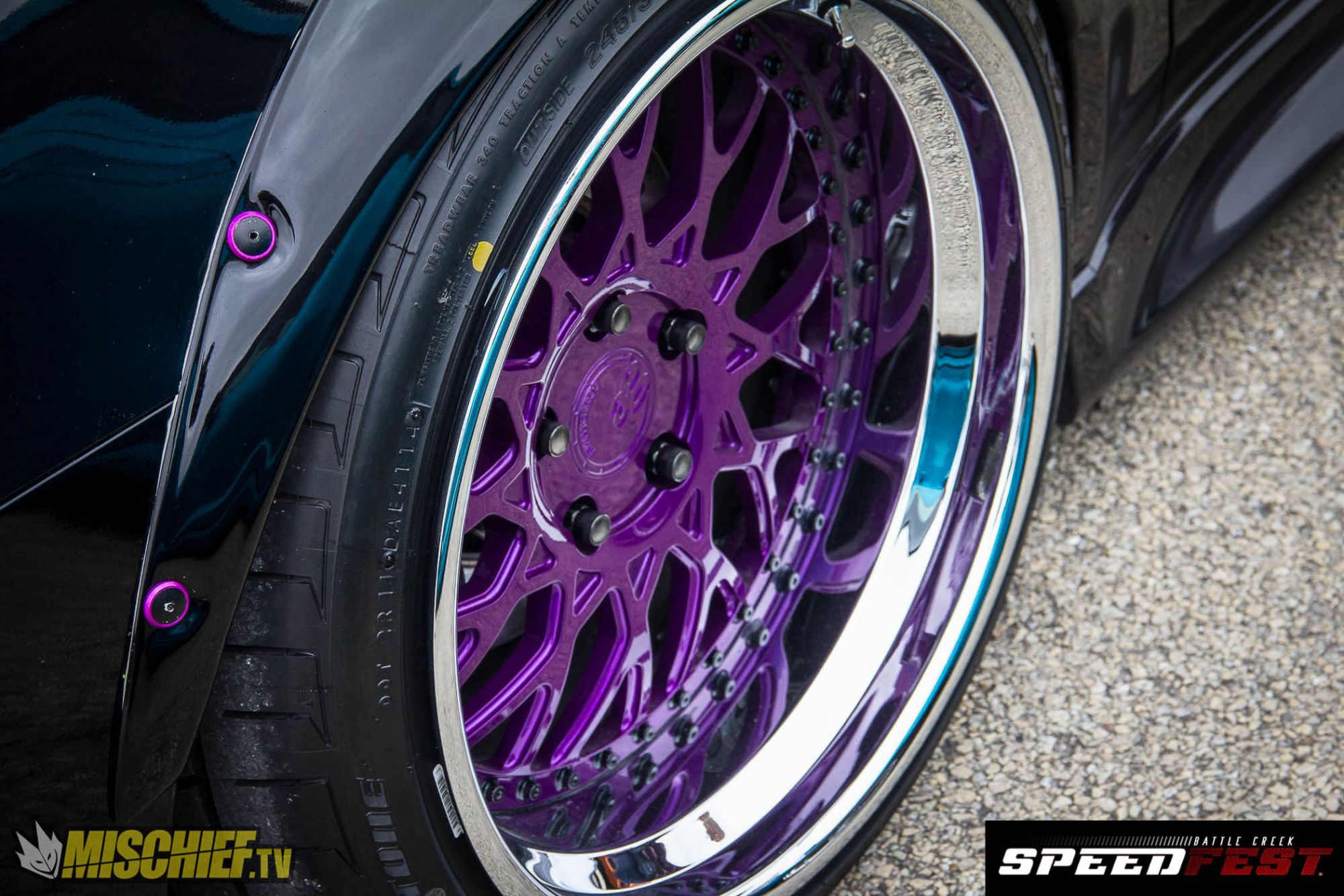 photo 4 Mitsubishi Lancer Evolution custom wheels Avant Garde F142 18x10.5, ET 0, tire size 245/35 R18. x ET