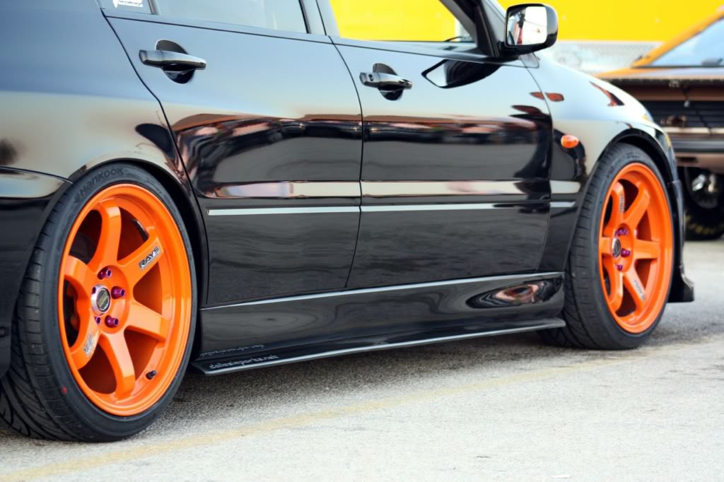 photo 1 Mitsubishi Lancer Evolution custom wheels Volk Rays  18x9.5, ET +22, tire size 245/35 R18. x ET