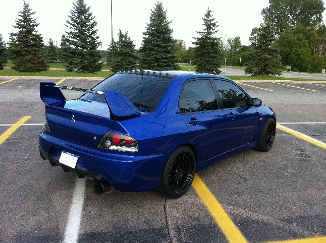 photo 1 Mitsubishi Lancer Evolution custom wheels Enkei NT03 18x9.5, ET +27, tire size X R18. x ET 