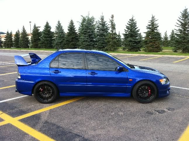 photo 3 Mitsubishi Lancer Evolution custom wheels Enkei NT03 18x9.5, ET +27, tire size X R18. x ET 