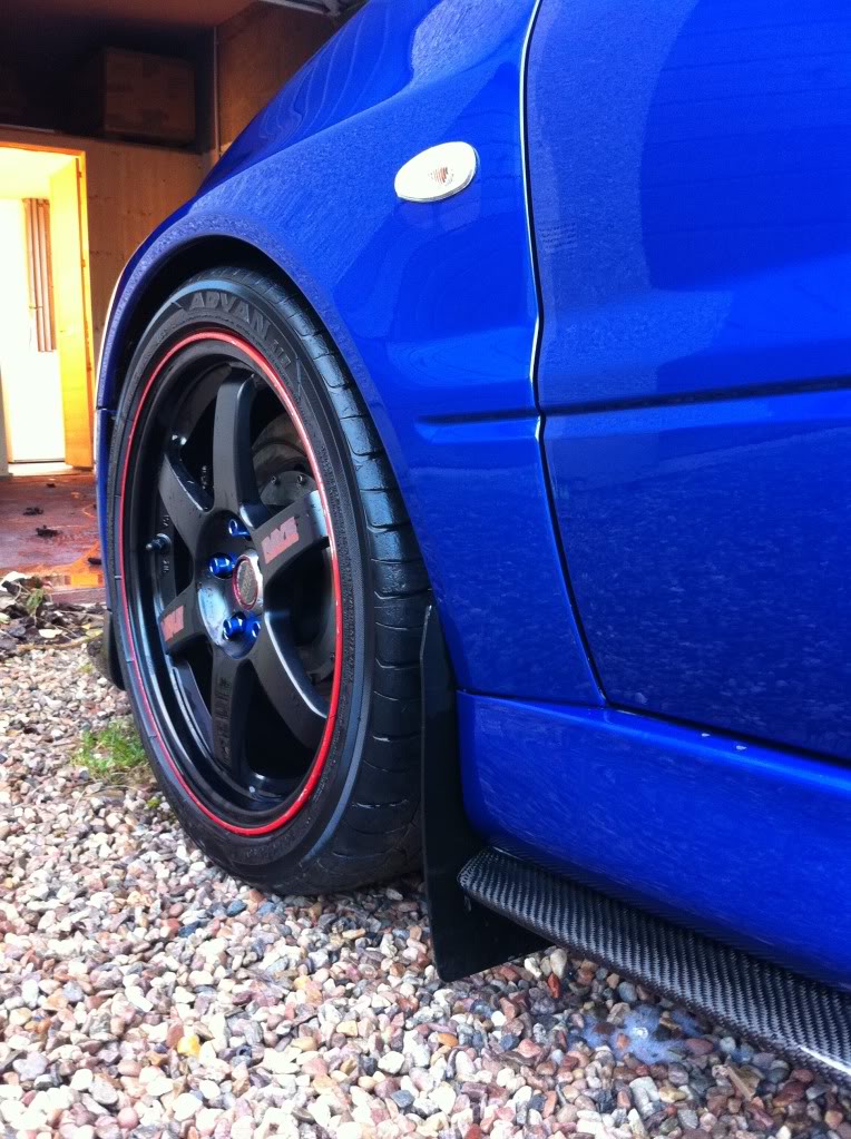 photo 3 Mitsubishi Lancer Evolution custom wheels Ray Volks TE37 18x8.5, ET +30, tire size 245/40 R18. x ET 