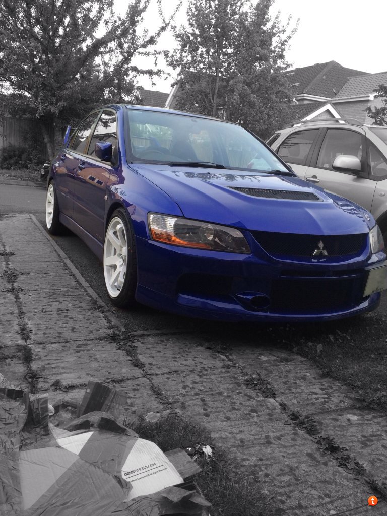 photo 3 Mitsubishi Lancer Evolution custom wheels Bola B1 18x9.5, ET +30, tire size 245/40 R18. x ET