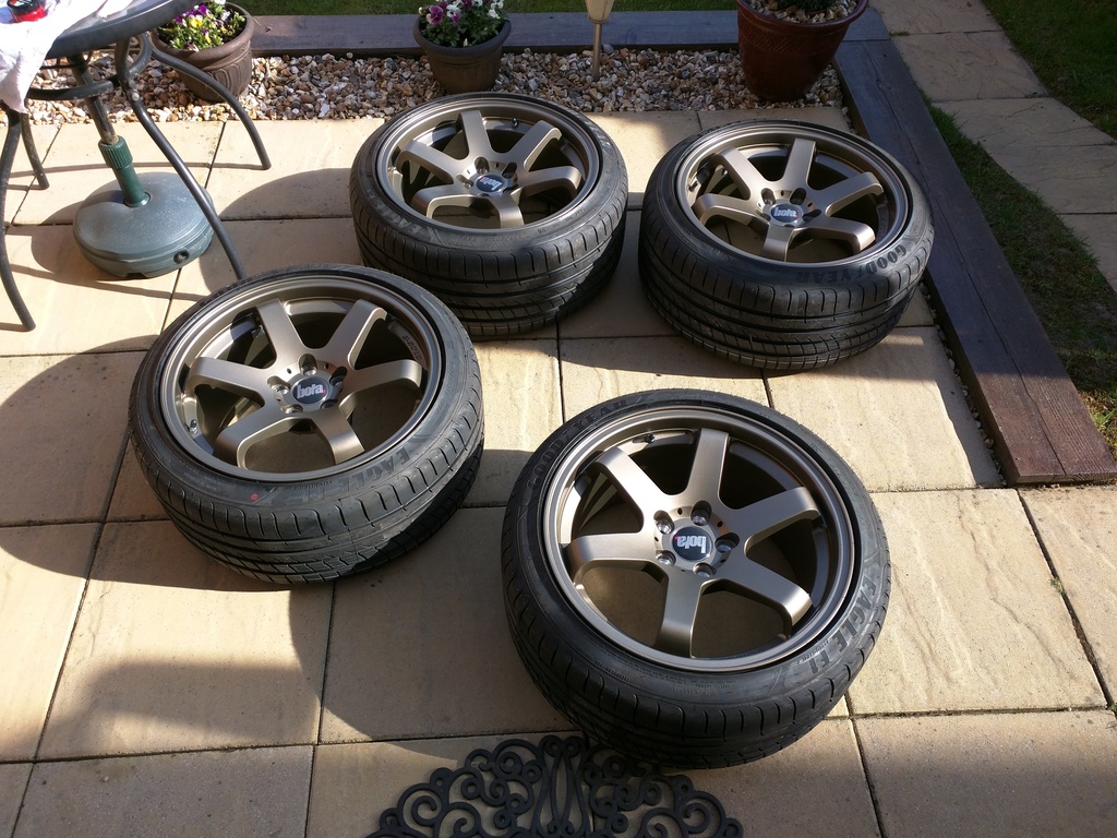 photo 5 Mitsubishi Lancer Evolution custom wheels Bola B1 18x9.5, ET +30, tire size 235/40 R18. x ET