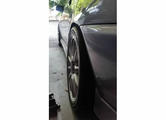 photo 3 Mitsubishi Lancer Evolution custom wheels OEM Mitsubishi Lancer Evolution X 18x8.5, ET +38, tire size 245/40 R18. x ET