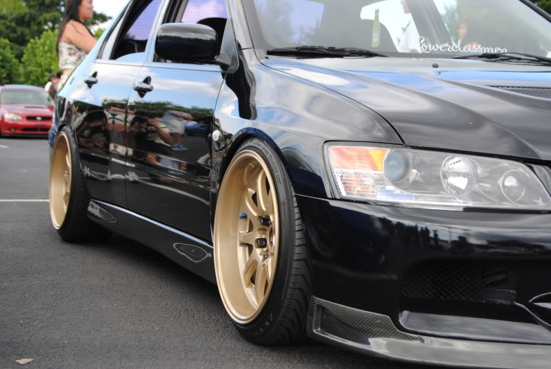 photo 1 Mitsubishi Lancer Evolution custom wheels Work XD9 18x10.0, ET +18, tire size X R18. x ET 