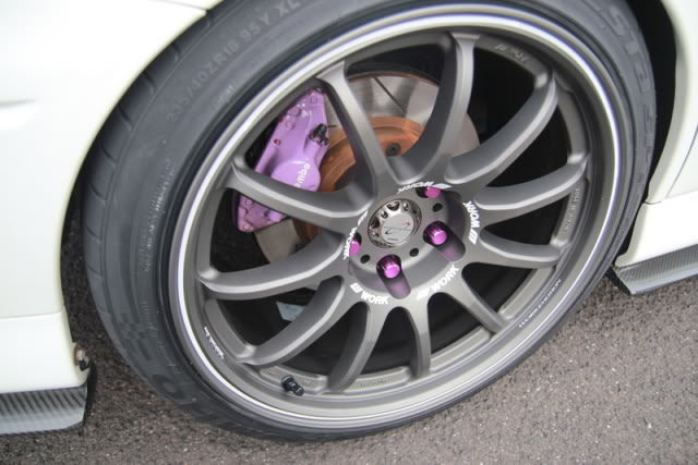 photo 1 Mitsubishi Lancer Evolution custom wheels Work Emotion 11R-FT 18x9.5, ET +25, tire size 235/40 R18. x ET 