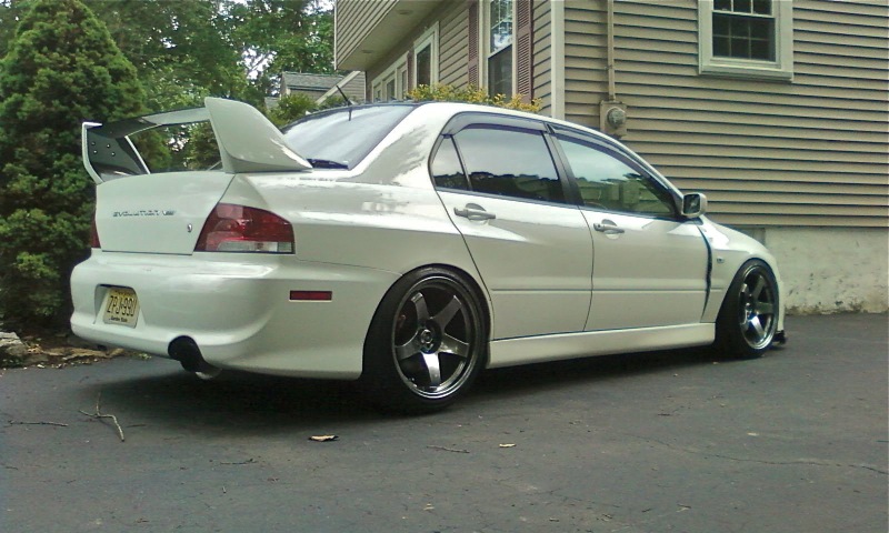 photo 1 Mitsubishi Lancer Evolution custom wheels Rota P45R 18x9.5, ET +22, tire size X R18. x ET