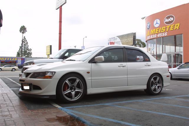photo 1 Mitsubishi Lancer Evolution custom wheels Advan RCII 18x8.5, ET +31, tire size 245/40 R18. x ET