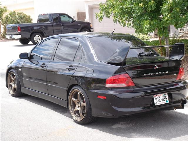 photo 2 Mitsubishi Lancer Evolution custom wheels 5zigen FN01R 18x9.5, ET +35, tire size 255/35 R18. x ET