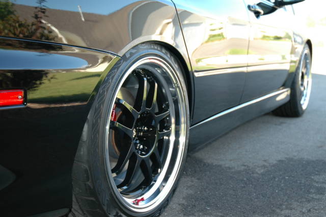 photo 1 Mitsubishi Lancer Evolution custom wheels Racing Hart  18x9.5, ET +35, tire size 245/40 R18. x ET