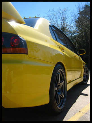 photo 4 Mitsubishi Lancer Evolution custom wheels 5Zigen FN01R-C 18x9.5, ET +35, tire size 255/35 R18. x ET