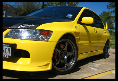 photo 1 Mitsubishi Lancer Evolution custom wheels 5Zigen FN01R-C 18x9.5, ET +35, tire size 255/35 R18. x ET