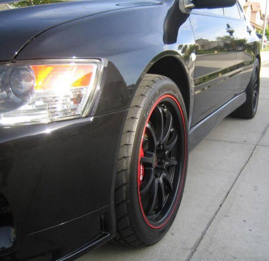 photo 2 Mitsubishi Lancer Evolution custom wheels Volk Racing CE28 18x8.5, ET +35, tire size 245/40 R18. x ET