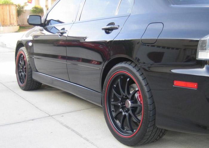photo 3 Mitsubishi Lancer Evolution custom wheels Volk Racing CE28 18x8.5, ET +35, tire size 245/40 R18. x ET