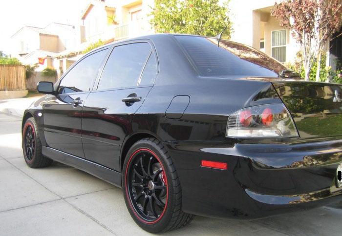 photo 4 Mitsubishi Lancer Evolution custom wheels Volk Racing CE28 18x8.5, ET +35, tire size 245/40 R18. x ET