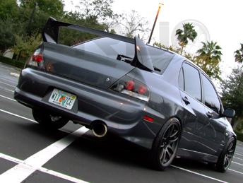 photo 2 Mitsubishi Lancer Evolution custom wheels Work Emotion CR-Kai x9.5, ET +20, tire size 255/35 R. x ET