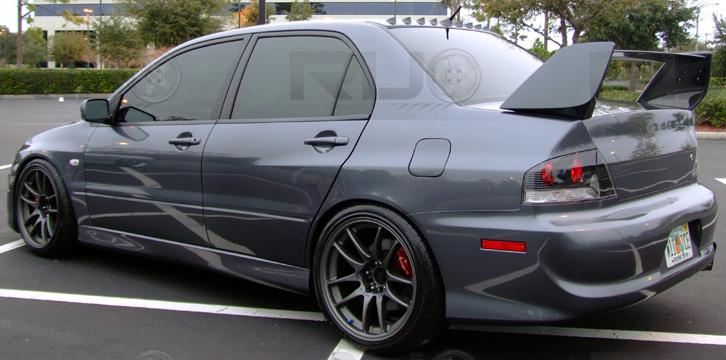 photo 3 Mitsubishi Lancer Evolution custom wheels Work Emotion CR-Kai x9.5, ET +20, tire size 255/35 R. x ET