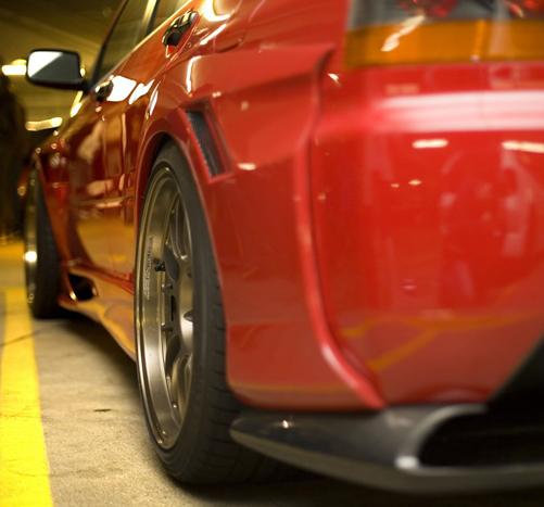 photo 1 Mitsubishi Lancer Evolution custom wheels Volk Racing SE37K 18x10.5, ET +15, tire size X R18. x ET