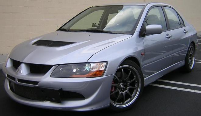 photo 1 Mitsubishi Lancer Evolution custom wheels Volk Racing LE28 Gunmetal 18x8.5, ET +30, tire size 235/40 R18. x ET