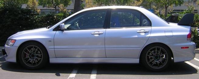 photo 2 Mitsubishi Lancer Evolution custom wheels Work Emotion CR Kai 17x8.0, ET +32, tire size 235/45 R17. x ET