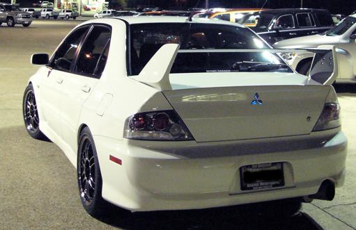 photo 3 Mitsubishi Lancer Evolution custom wheels Enkei RPF1 18x8.5, ET +30, tire size X R18. x ET 