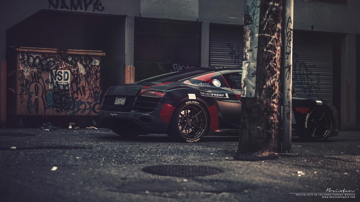 photo 4 Audi R8 custom wheels Brixton WR3 Targa 20x9.0, ET , tire size X R20. 20x11.0 ET 