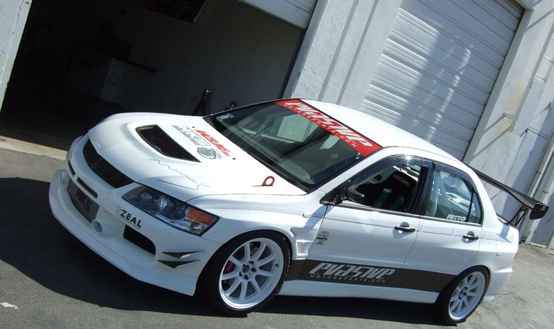 photo 1 Mitsubishi Lancer Evolution custom wheels Gram Lights Optimize Wheels 18x9.5, ET +22, tire size 265/35 R18. x ET