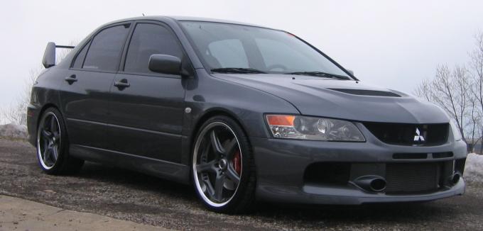 photo 1 Mitsubishi Lancer Evolution custom wheels Volk GT-S 19x9.5, ET +33, tire size 255/30 R19. x ET