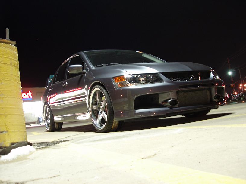 photo 3 Mitsubishi Lancer Evolution custom wheels Volk GT-S 19x9.5, ET +33, tire size 255/30 R19. x ET