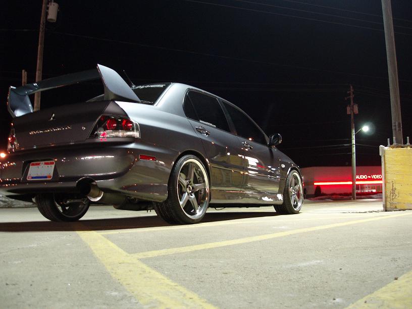 photo 4 Mitsubishi Lancer Evolution custom wheels Volk GT-S 19x9.5, ET +33, tire size 255/30 R19. x ET