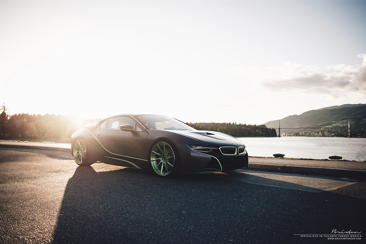 photo 5 BMW i8 custom wheels Brixton R10D Duo 21x9.0, ET , tire size X R21. 21x10.5 ET